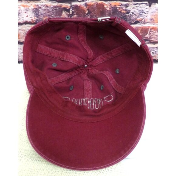 Jeep Maroon Distressed Logo Hat - Picture 7 of 8